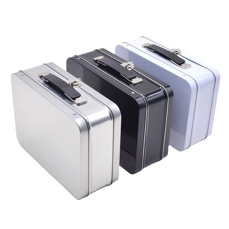 Longteng is a professional custom tin boxes with lock and handle manufacturer in China, offering secure metal tin boxes with built-in locks and handles. These durable metal tins are ideal for storing valuables, documents, lunch, and keepsakes, providing b